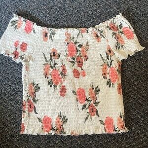 Cropper Floral Shirt